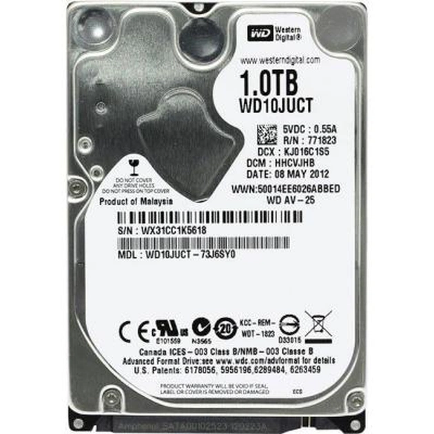 Жорсткий диск для ноутбука 2.5" 1TB WD (#WD10JUCT-FR#) - изображение 1