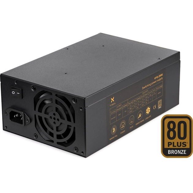 Блок живлення Vinga 2000W (VPS-2000 Mining edition) - зображення 1