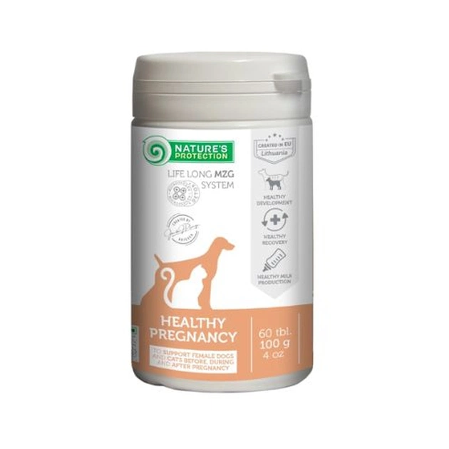 Пробиотическая добавка для животных Nature's Protection Healthy Pregnancy для собак и кошек 60 таблеток (CAN63551) - изображение 1