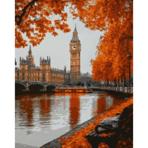 Картина по номерам Santi алмазна мозаїка "Осінній Лондон", 40*50см на підрамник (956060) picture 1