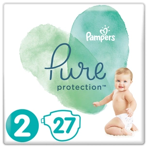 Підгузки Pampers Pure Protection Розмір 2 Mini 4-8 кг 27 шт. (8001841023205) зображення 1