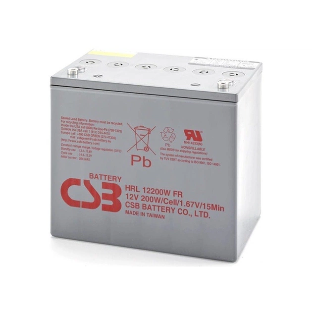 Батарея до ДБЖ CSB HRL12200W 50Ah (HRL12200WFR) - зображення 1