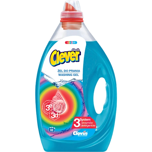 Гель для прання Clever Color 1.5 л (5900308779699) - изображение 1