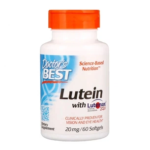 Амінокислота Doctor's Best Лютеїн, Lutein with Lutemax 20 мг, 60 желатинових капсул (DRB00369) зображення 1