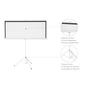 Проекційний екран 2E на триноге 4:3, 100" (0043100T) - зменшене зображення 2