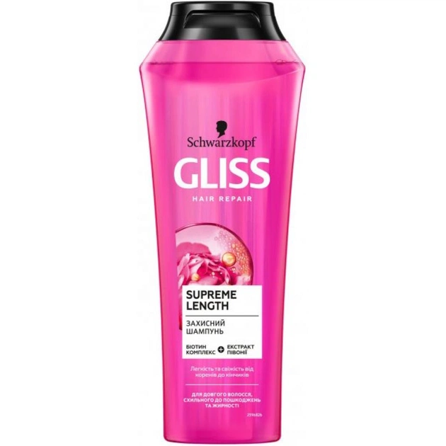 Шампунь Gliss Supreme Length для довгого волосся 250 мл (4045787436464) - зображення 1