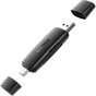 Зчитувач флеш-карт Ugreen USB-C + USB to TF/SD 3.0 CM304 black (80191) - зменшене зображення 1