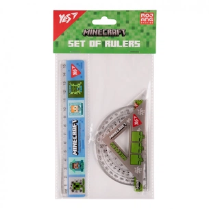 Лінійка Yes набір Minecraft (3 предмети) лінійка 15 см (370674) зображення 1