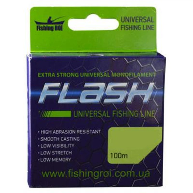 Волосінь Fishing ROI FLASH Universal Line 100м 0,30мм 8.9кг (47-00-030) - изображение 1