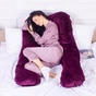 Подушка MirSon для вагітних та відпочинку U-подібна 8021 Velvet Line (2200006178538) - уменьшенное изображение 8