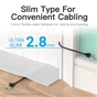 Патч-корд 1м, UTP cat 6A RJ-45 slim black Vention (IBIBF) - зменшене зображення 4