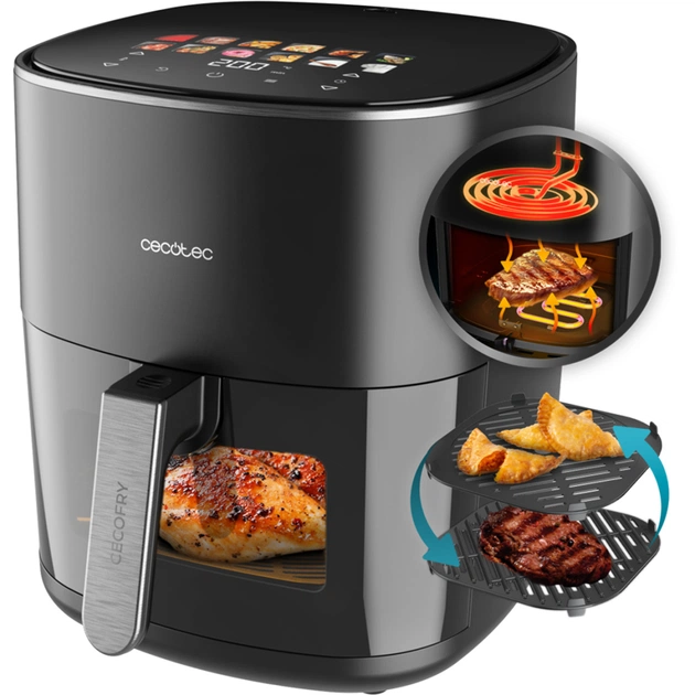 Мультипечь Cecotec Cecofry&Grill Duoheat 6500 (A01 EU01 100500) - изображение 1