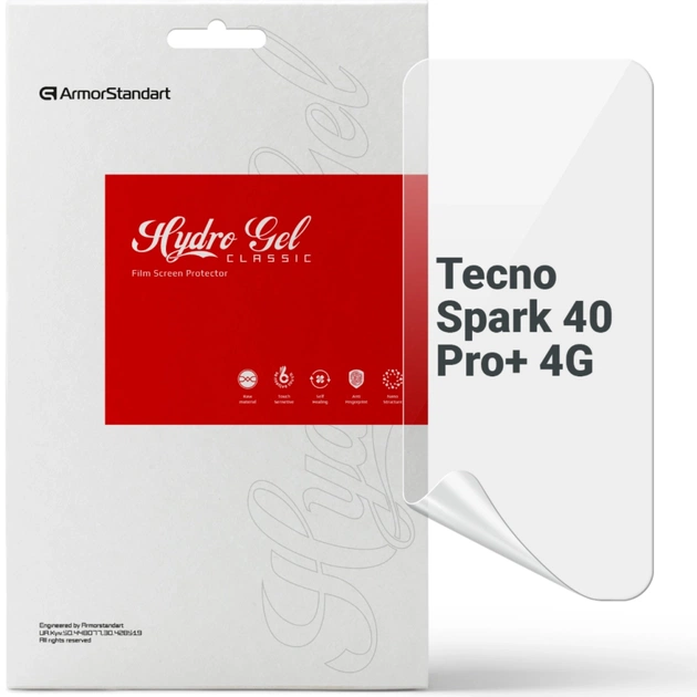 Плівка захисна Armorstandart hydrogel Tecno Spark 40 Pro+ 4G (ARM91331) - зображення 1