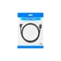 Кабель мультимедійний HDMI M to HDMI M 2.0m V2.0 4K60Hz 90° corner PVC black Vention (AAQBH) - зменшене зображення 4