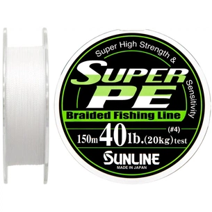 Шнур Sunline Super PE 150м білий 0.33мм 40LB/20кг (1658.01.65) зображення 1