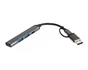 Концентратор USB Type-C/USB Maxxter 1xUSB-A 3.0, 2xUSB-A 2.0, 1xUSB-C Gray (HU3C-4P1CN-01) - уменьшенное изображение 2