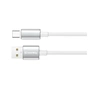Дата кабель USB 2.0 AM to USB-C 2.0m 3A zinc alloy braided white ColorWay (CW-CBUC099-WT) - уменьшенное изображение 3