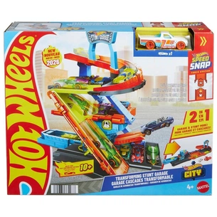Автотрек Hot Wheels City Гараж-трансформер для трюків (JHL94) зображення 1