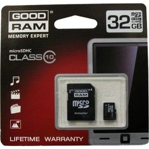 Карта пам'яті Goodram 32Gb microSDHC class 10 (SDU32GHC10AGRR10 / SDU32GHC10AGRR9) зображення 1