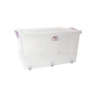 Контейнер для зберігання Irak Plastik на колесах прозорий 50 л (4667) - зменшене зображення 1