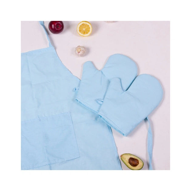 Фартух MirSon Набір 11-2208 Mint бязь дві прихватки + дві рукавички-прихватки + фартух (2200006752745) - picture 3