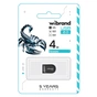 USB флеш накопичувач Wibrand 4GB Scorpio Black USB 2.0 (WI2.0/SC4M3B) - зменшене зображення 2
