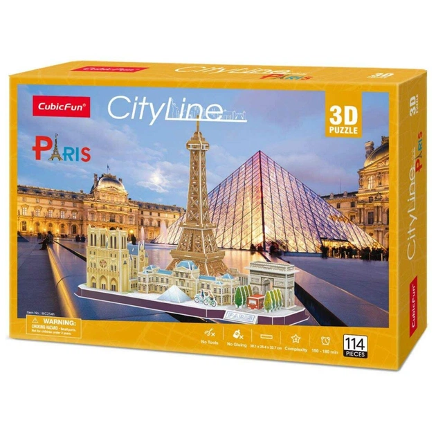 Пазл Cubic Fun City line Paris (MC254h) - picture 1