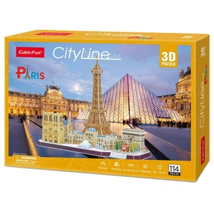 Пазл Cubic Fun City line Paris (MC254h) picture 1
