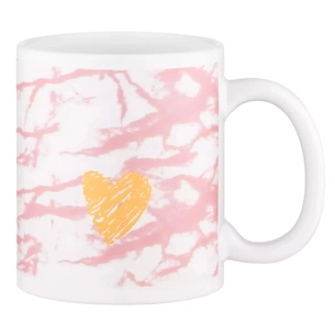 Чашка Ardesto Hello, 330мл, кераміка, біло-рожева (AR3048WP) зображення 1