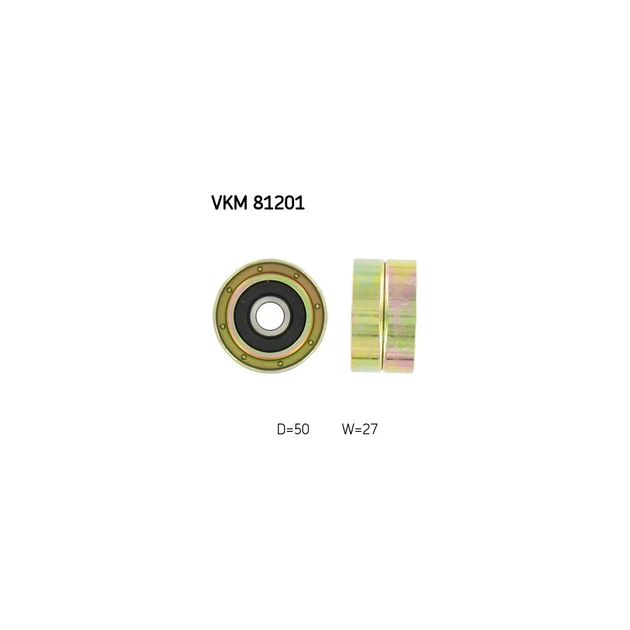 Ролик натягувача ременя SKF VKM 81201 - зображення 1