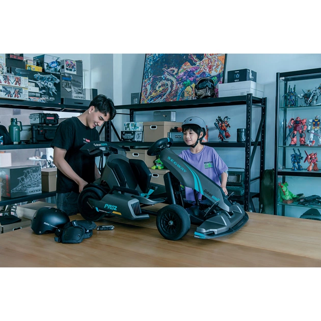 Електроскутер Segway Карт Ninebot GoKart PRO 2, сіро-блакитний (AA.04.04.01.0004) - зображення 12