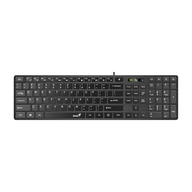 Клавіатура Genius SlimStar 126 USB Black Ukr (31310017407) - зображення 1