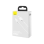 Дата кабель USB 2.0 AM to Lightning 1.0m 2.4A white Baseus (CALYS-A02) - уменьшенное изображение 6