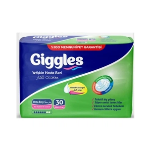 Підгузки для дорослих Giggles Medium 85-125 см 30 шт (8680131201105) изображение 1