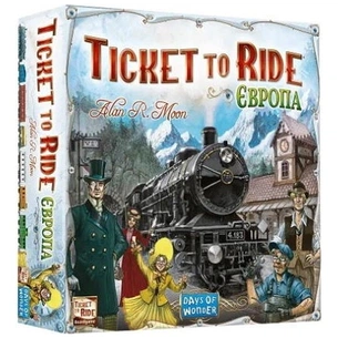 Настільна гра Lord of Boards Квиток на поїзд: Європа (Ticket to ride: Europe) (укр.) (DOW7202UK) зображення 1