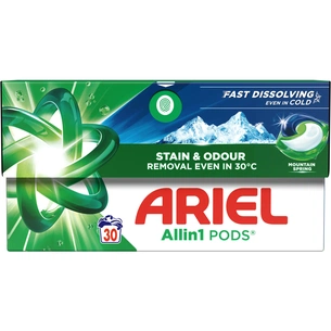 Капсули для прання Ariel Pods All-in-1 Гірське джерело 30 шт. (8700216765480) изображение 1