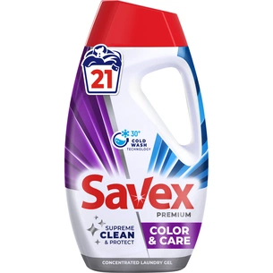 Гель для прання Savex Premium Color & Care 945 мл (3800024047848) зображення 1
