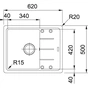Мийка кухонна Franke Basis BFG 611-62 (114.0272.599) - зменшене зображення 2