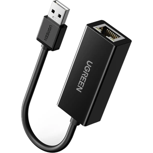 Перехідник USB 2.0 AM to RJ45 Ethernet 100Mbps CR110 Ugreen (20254) изображение 1