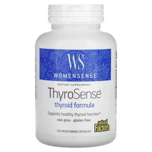 Вітамінно-мінеральний комплекс Natural Factors Підтримка щитовидної залози, WomenSense, ThyroSense, 120 вегетарі (NFS-04946) зображення 1