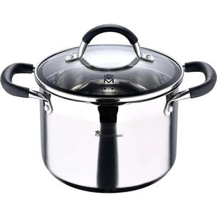 Каструля MasterPro Foodies collection висока з кришкою 9,5 л (BGMP-1506-BK) зображення 1
