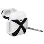 Чохол для навушників X-HuWei i-Smile для Apple AirPods IPH1443 Black+White (702333) - зменшене зображення 2