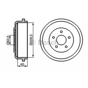 Гальмівний барабан Bosch 0 986 477 129 зображення 1