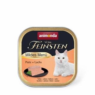 Паштет для котів Animonda Vom Feinsten Adult Turkey + Salmon 100 г (4017721830485) зображення 1