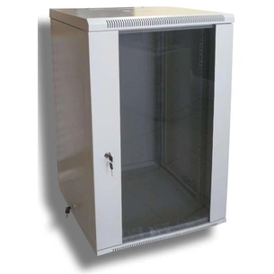 Шафа настінна Hypernet 18U 19" 600x600 (WMNC66-18U-FLAT) изображение 1