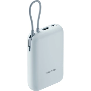 Батарея універсальна Xiaomi 10000mAh 22.5W, Integrated Cable, blue (BHR9073GL) зображення 1