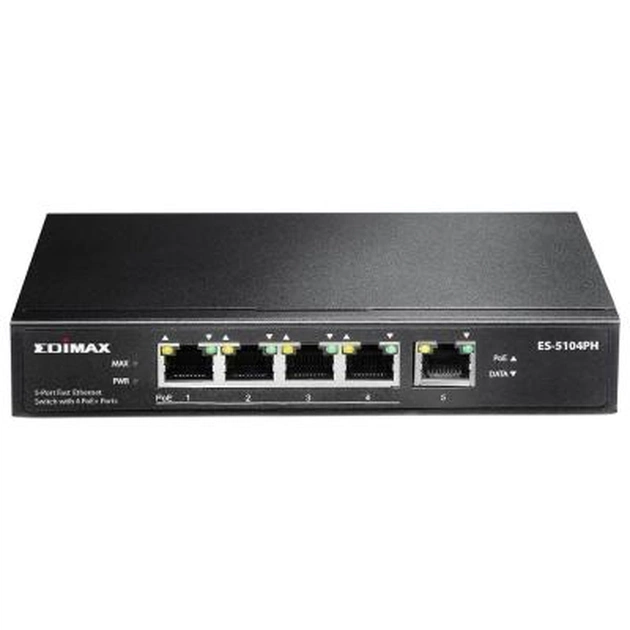 Комутатор мережевий Edimax ES-5104PH - изображение 1