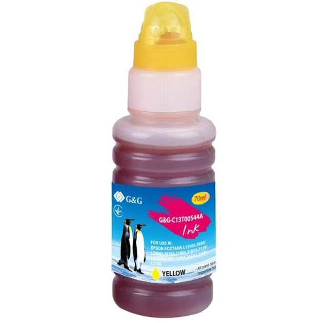 Чорнило G&G Epson L31XX yellow, контейнер 70мл (G&G-C13T00S44A) - зображення 1