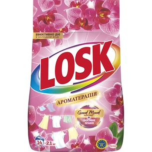 Пральний порошок Losk Ароматерапія Ефірні масла та аромат Малазійської квітки 2.1 кг (9000101805369) зображення 1