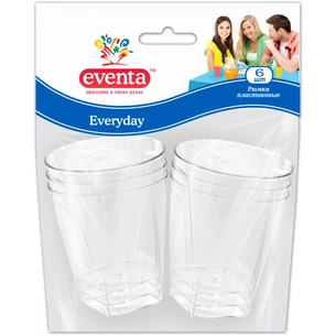 Стакани одноразові Eventa чарки пластикові Прозорі 6 шт. (4823071606683) зображення 1